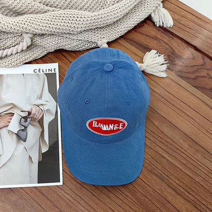 Lettering Applique Baseball Cap