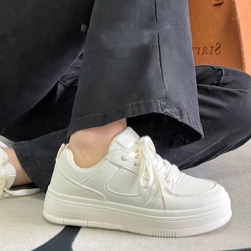 Platform Plain Sneakers