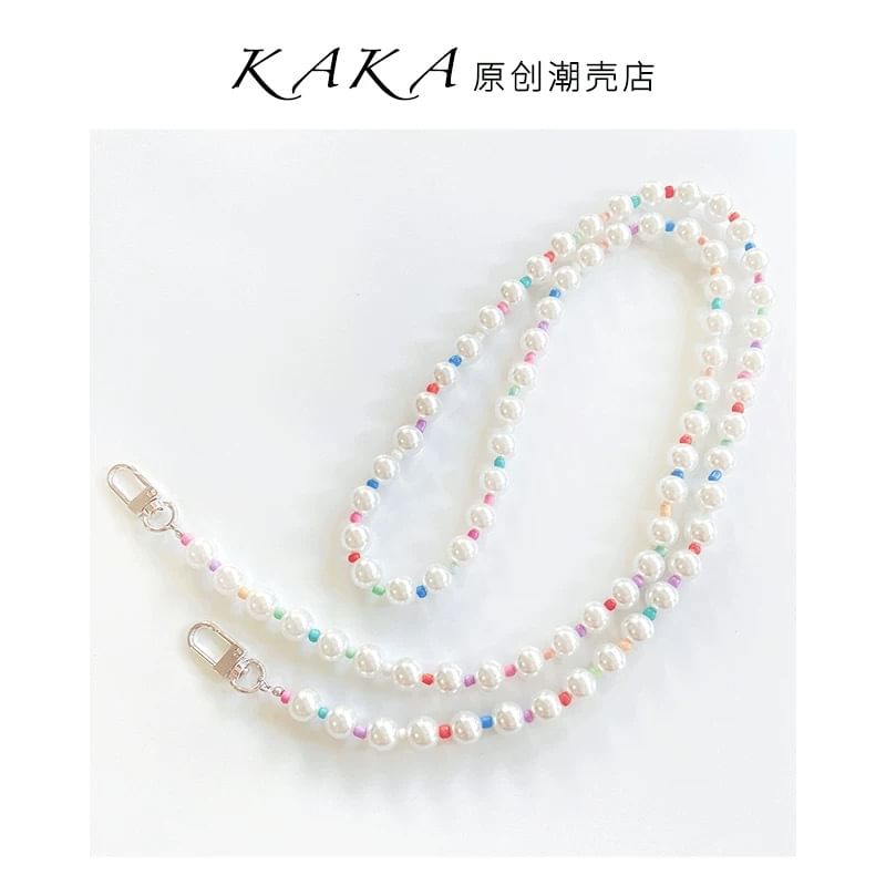 Pearl Phone Lanyard Faux