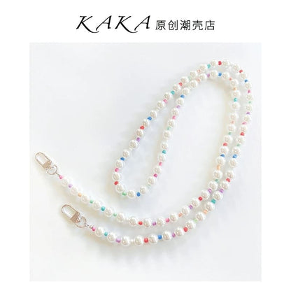 Pearl Phone Lanyard Faux