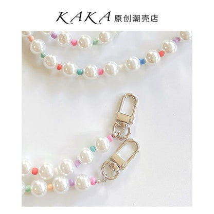 Pearl Phone Lanyard Faux