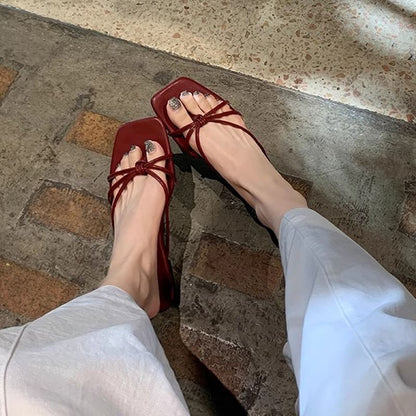 Knotted Thong Sandals