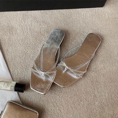 Knotted Thong Sandals