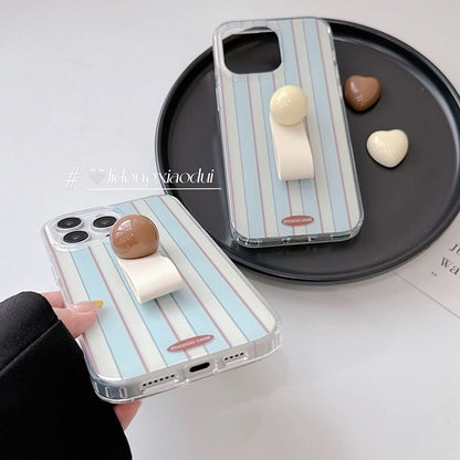 Phone Strap Finger Case Striped