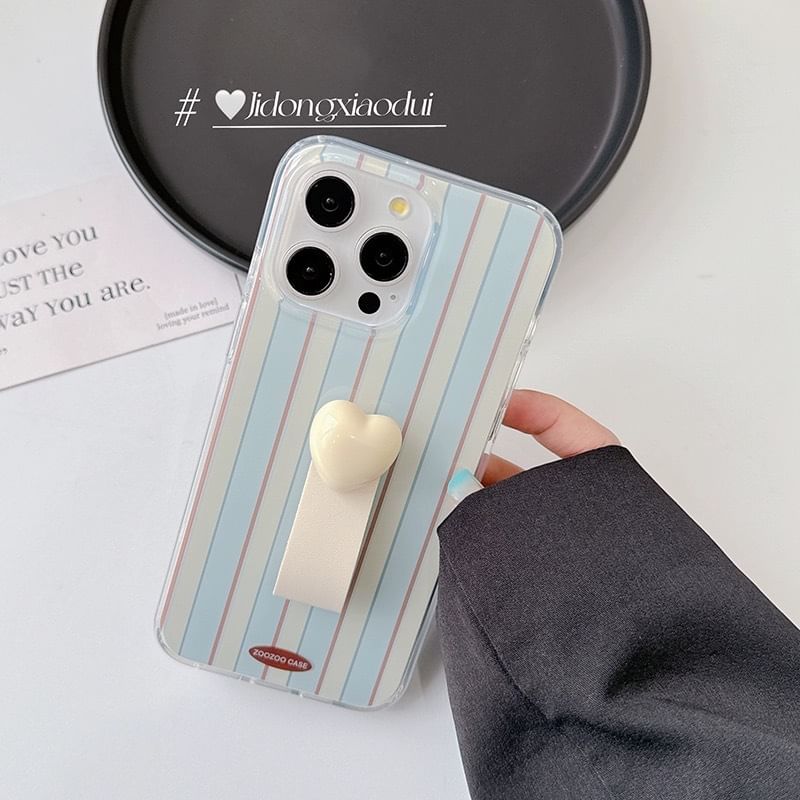 Phone Strap Finger Case Striped