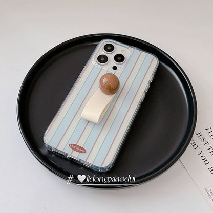 Phone Strap Finger Case Striped