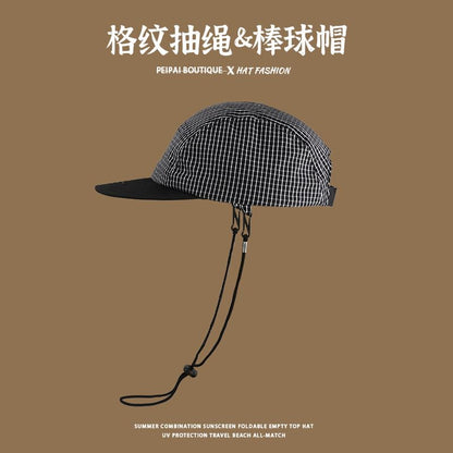 Plaid Baseball Cap