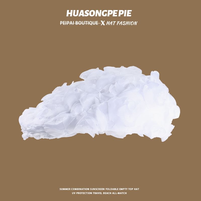 Cap Newsboy Ruffle Plain