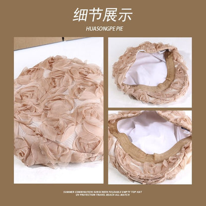 Cap Newsboy Ruffle Plain