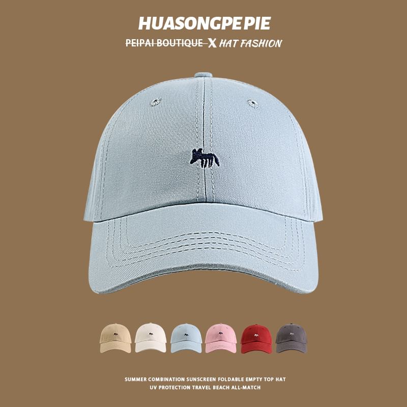Fox Embroidered Baseball Cap