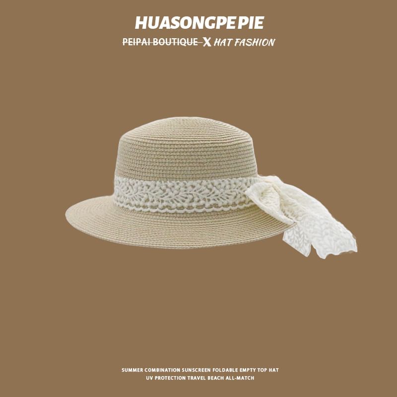 Hat Boater Lace Straw Trim