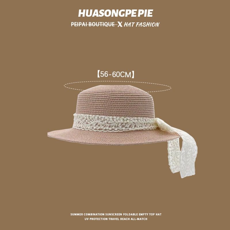 Hat Boater Lace Straw Trim