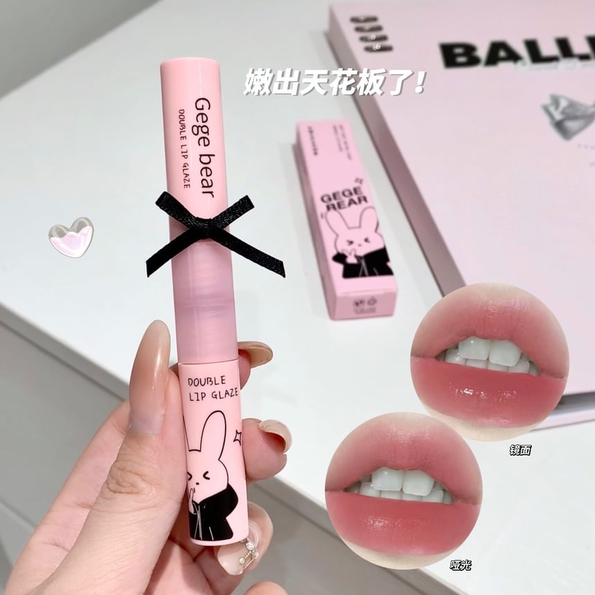 Wässriger Lipgloss mit zwei Enden (Rabbit Edition) - (1-3)