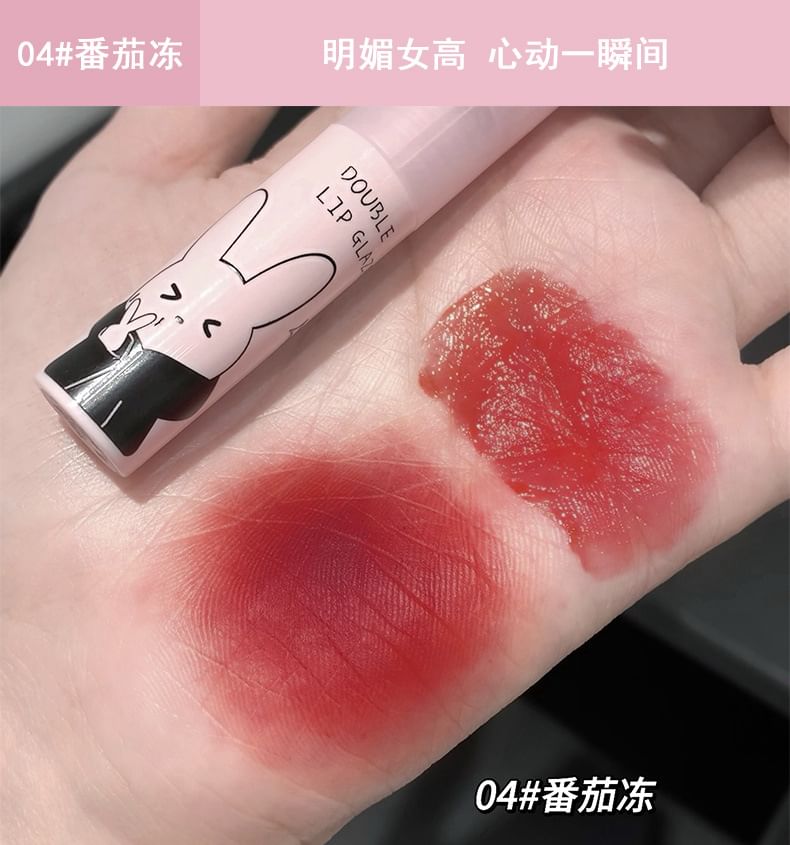 Rabbit Edition – wässriger Lipgloss mit zwei Enden – (4–6)