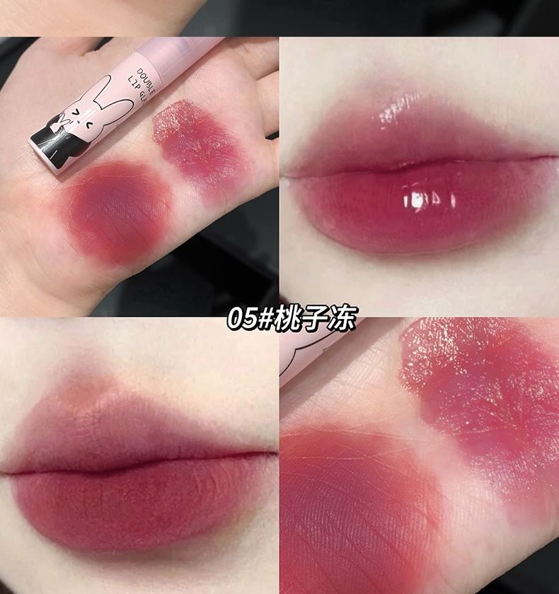 Rabbit Edition Dual-Ended Watery Lip Gloss - (4-6)