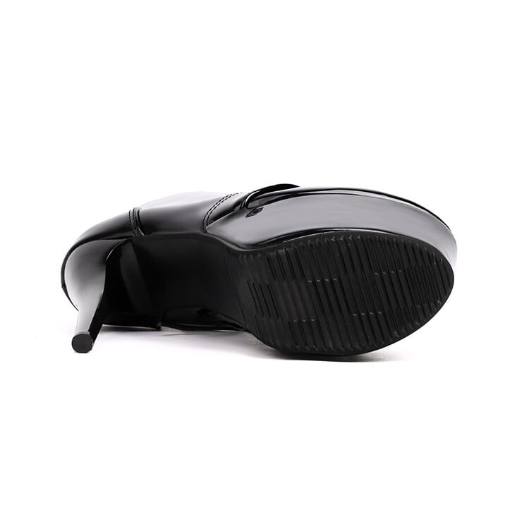 Lace-Up Stiletto Heel Ankle Boots