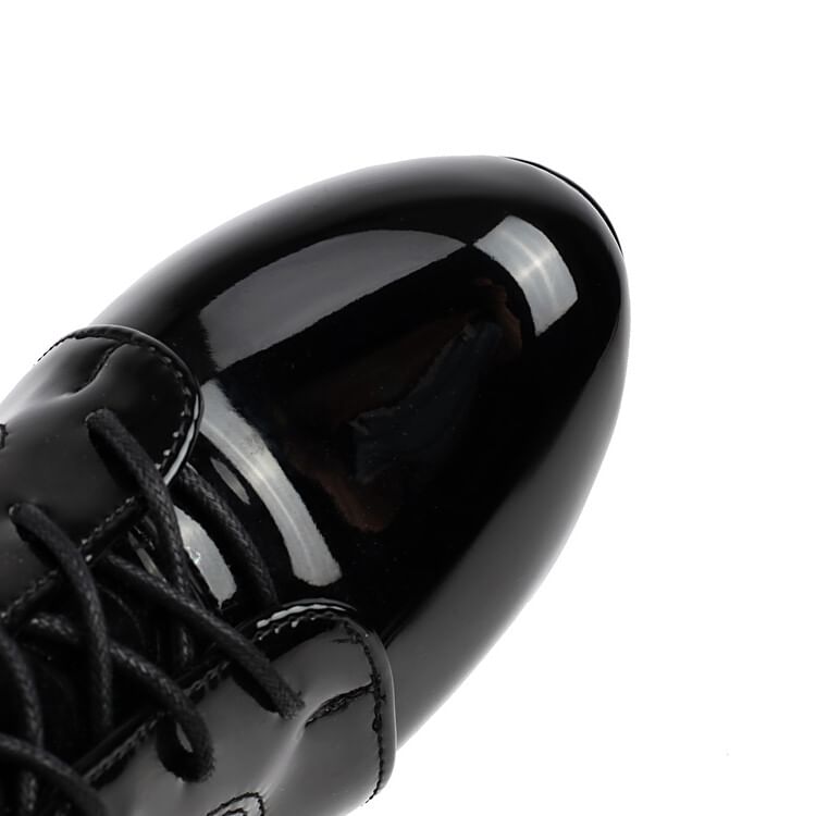 Lace-Up Stiletto Heel Ankle Boots