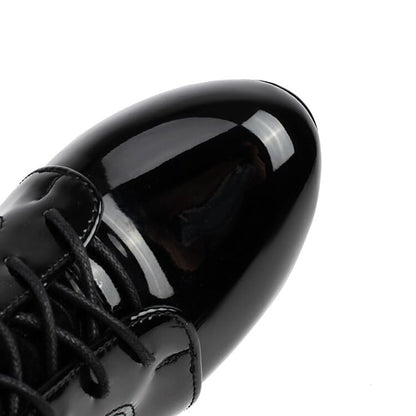 Lace-Up Stiletto Heel Ankle Boots