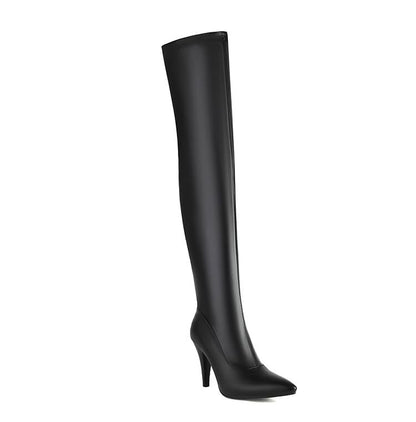 High Heel Over-the-Knee Sock Boots