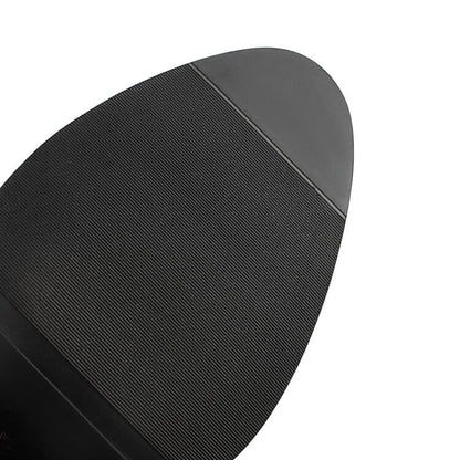 Buckled Chunky Heel Mid-Calf Boots