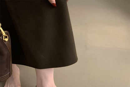 Round Toe Faux Leather Flats