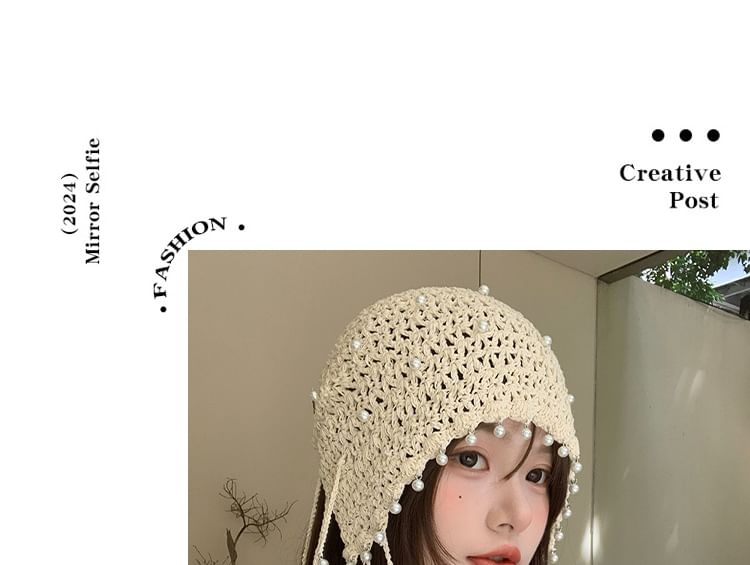 Beaded Crochet Hat