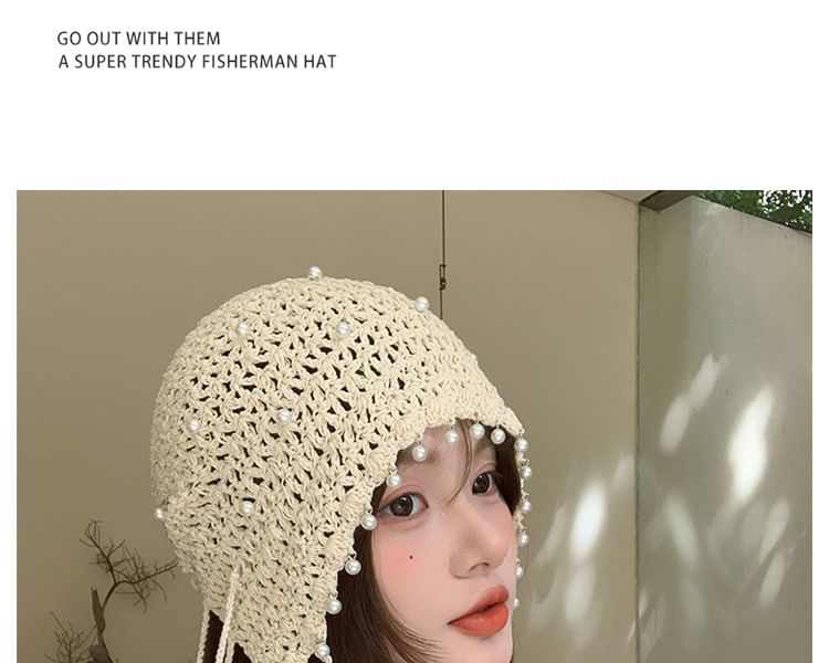 Beaded Crochet Hat