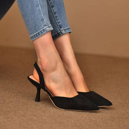 Pointed Toe Stiletto Heel Slingback Sandals