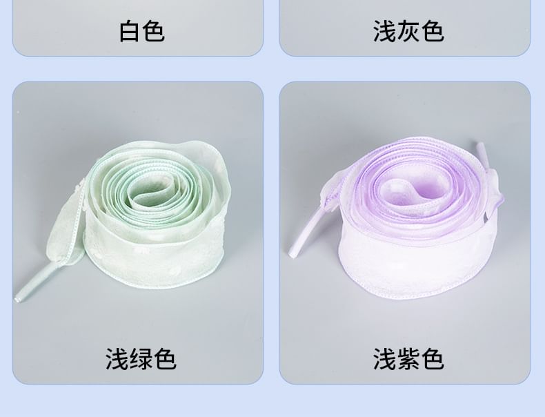 Chiffon  Bow Ribbon Shoelaces