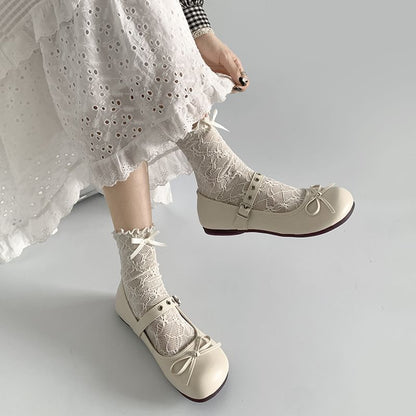 Bow Mary Jane Flats