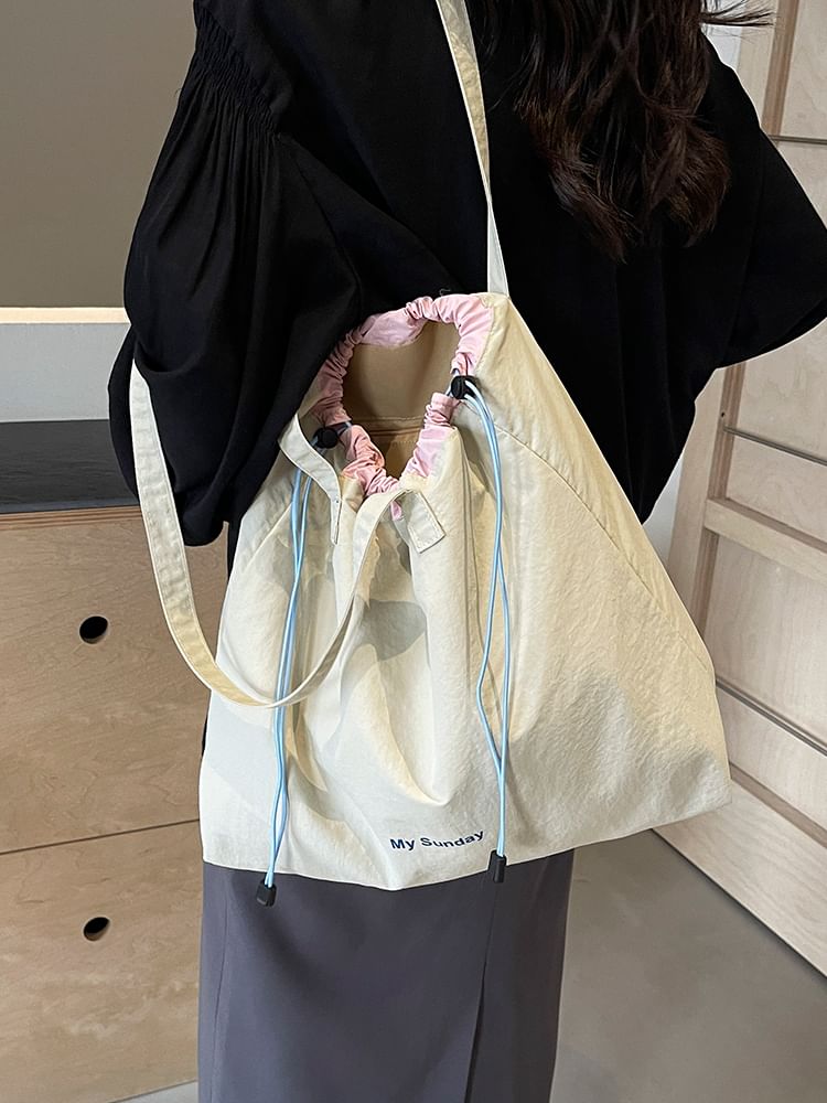 Canvas Tote Lettering Bag