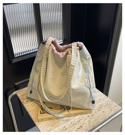 Canvas Tote Lettering Bag