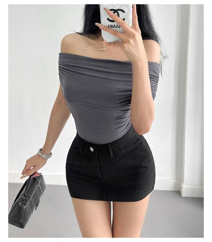 High-Waist Pencil Skirt
