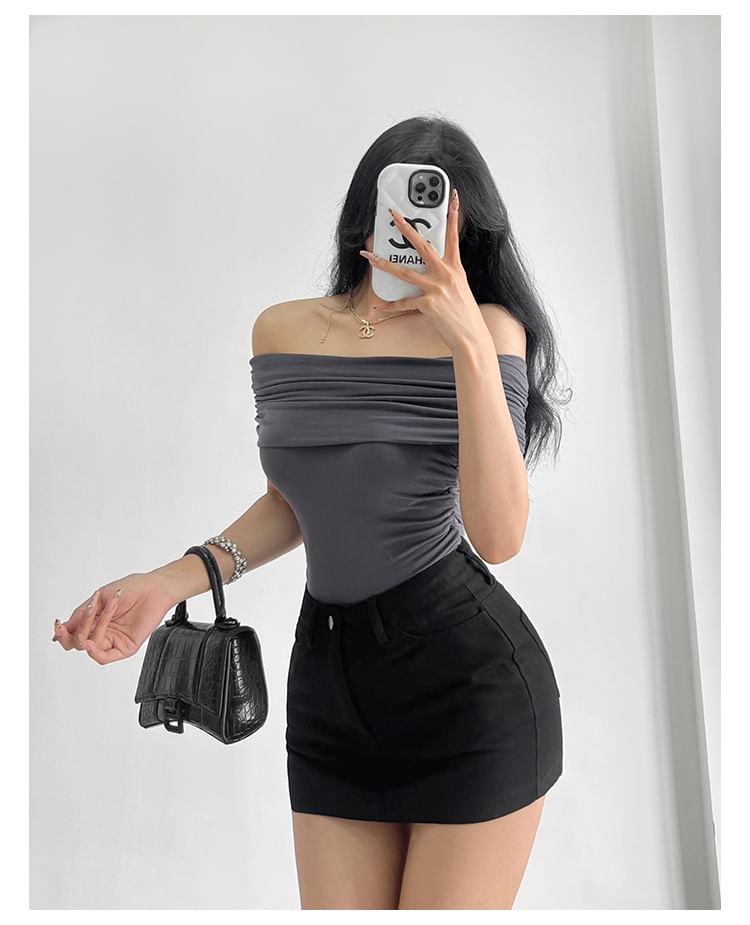 High-Waist Pencil Skirt