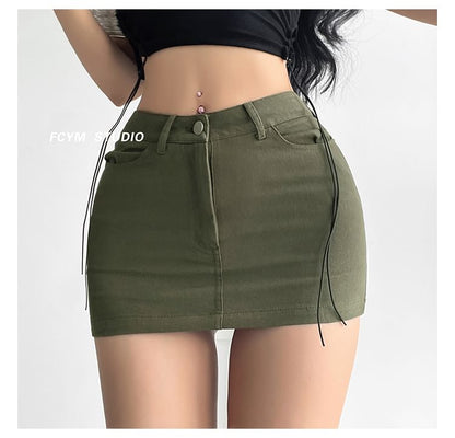 High-Waist Pencil Skirt