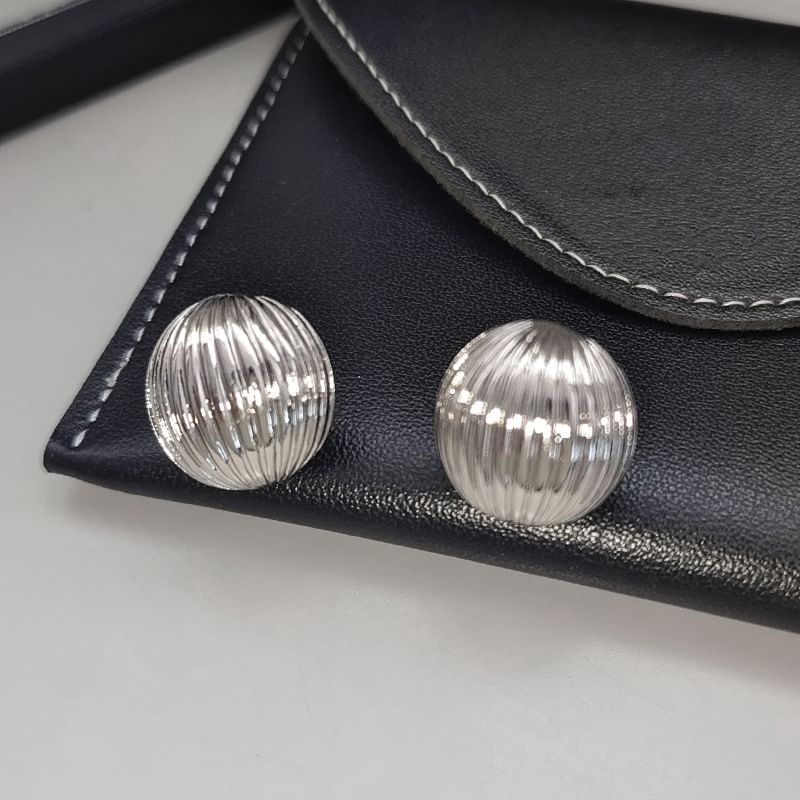 Half Ball Stud Earring