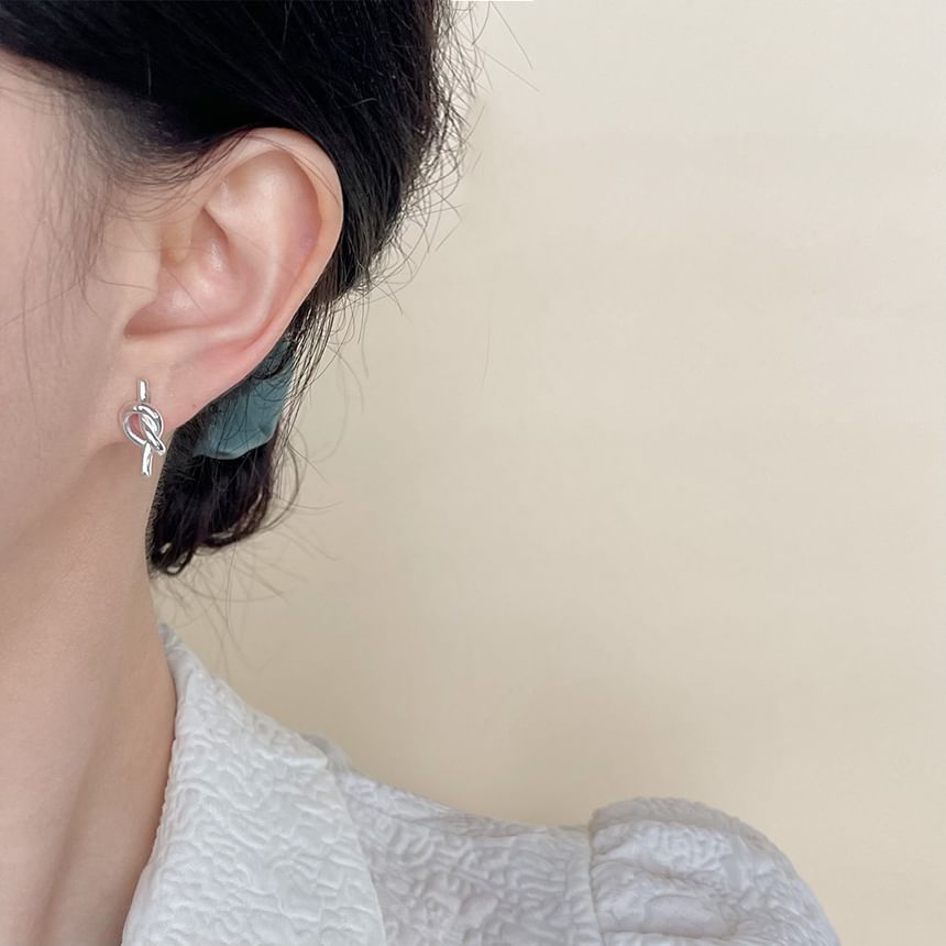 Knotted Clip On Earring