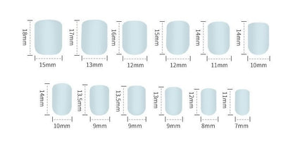 Rhinestone Press On Nail