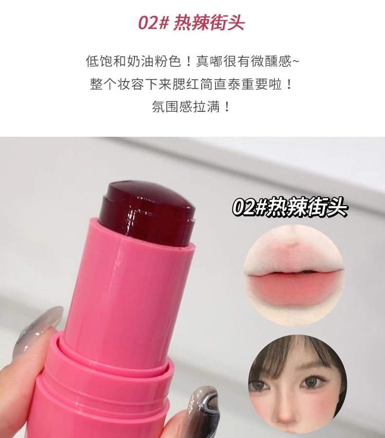 Blush en stick 2 en 1 - 4 couleurs