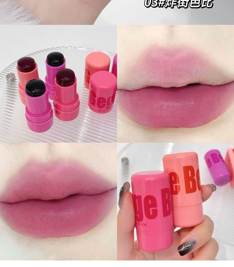 Blush en stick 2 en 1 - 4 couleurs