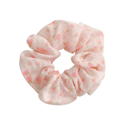 Floral Print Scrunchie