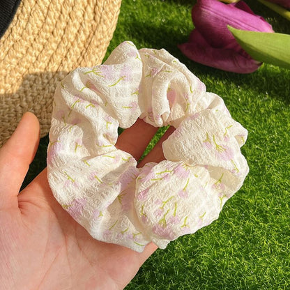 Floral Print Scrunchie
