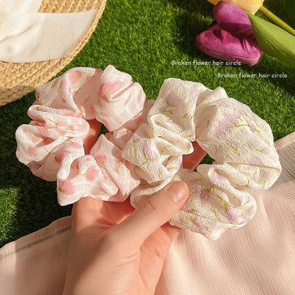 Floral Print Scrunchie