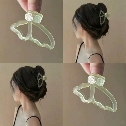 3D Rose Acrylic Hair Claw