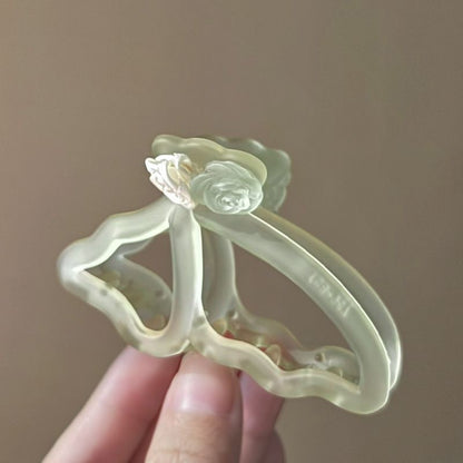 3D Rose Acrylic Hair Claw