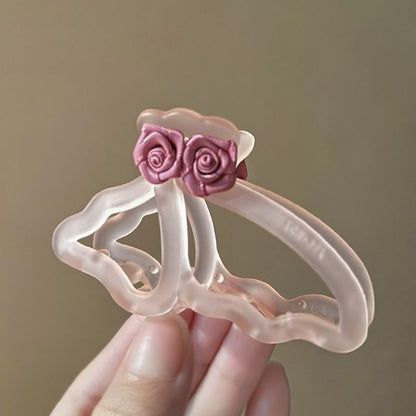 3D Rose Acrylic Hair Claw