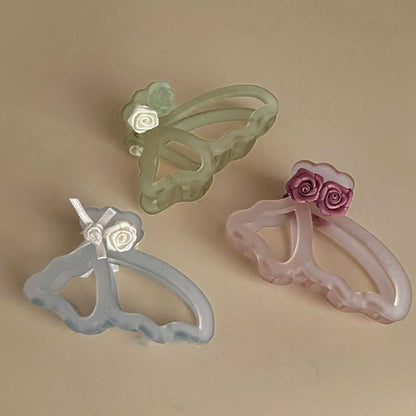 3D Rose Acrylic Hair Claw