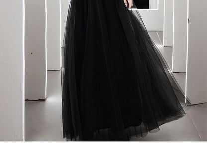 Elbow-Sleeve V-Neck Fringed Sequin A-Line Evening Gown