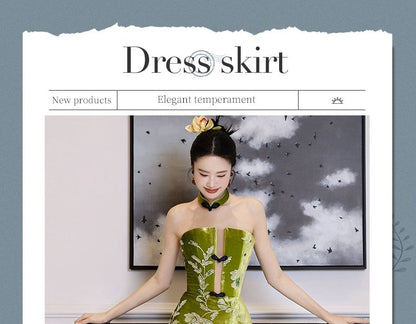 Floral Strapless Embroidered A-Line Gown Evening