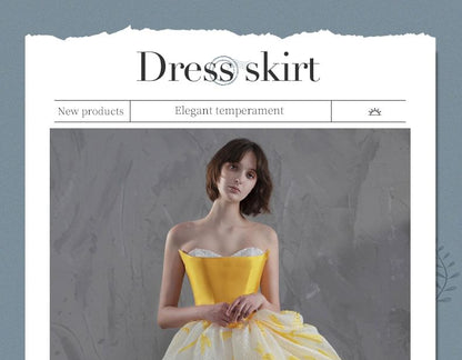 Evening A-Line Gown Print Strapless Floral